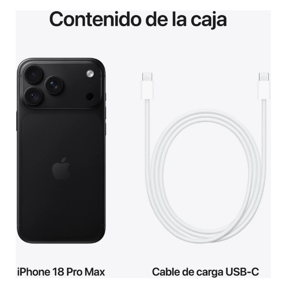 Apple iPhone 18 Pro Max 2TB (Negro)