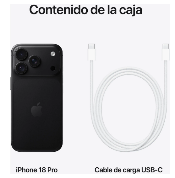 Apple iPhone 18 Pro 1TB (Negro)