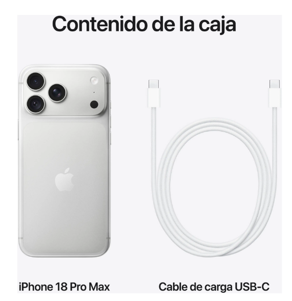 Apple iPhone 18 Pro Max 2TB (Plata)