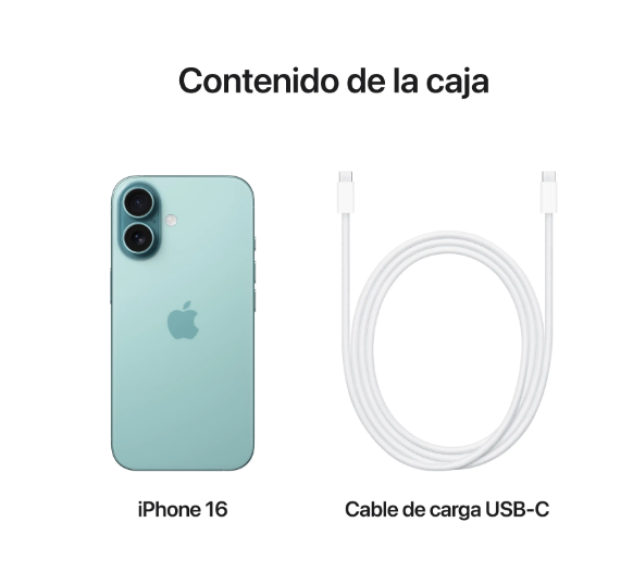 Apple iPhone 16 256GB (Verde Azulado)