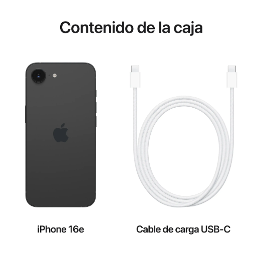Apple iPhone 16e 512GB (Negro)