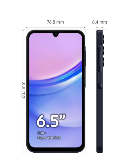 Samsung Galaxy A15 4G 128GB (Negro / Azul Oscuro)