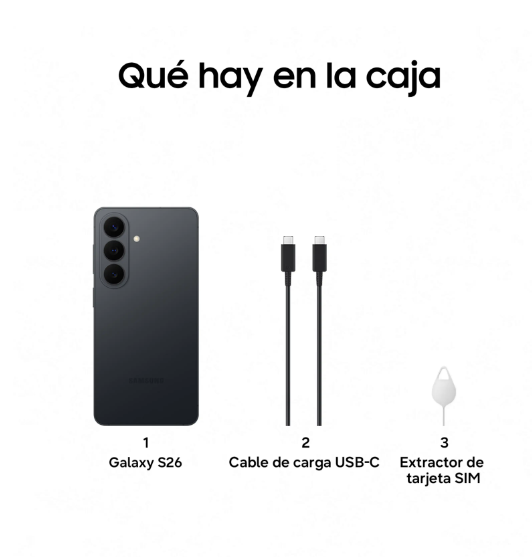 Samsung Galaxy S26 5G 512GB (Negro)